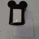 QiMing Mouse Ears Card Holder,PU Lovely Lanyard Family Toys for Girl Woman