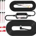 Dash Cam Acc Multi-Size Hardwire Kit with Voltage Indicator for Dash Camera, USB C Power Port, 24H Parking Monitoring with Low Voltage Protection