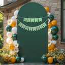 Green Arch Backdrop Cover 7.2 ft Spandex Wedding Balloon Stretchy Arch Backdrop for Easter Photo, Party, Ceremony, Birthday Party, Baby Shower, Anniversary Decoration