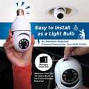 Security Camera, Two Way Talk 1080P HD Video WiFi Smart Camera, Indoor Outdoor Night Vision 360 Degree Motion Detection with SD Card (Pack of 2)