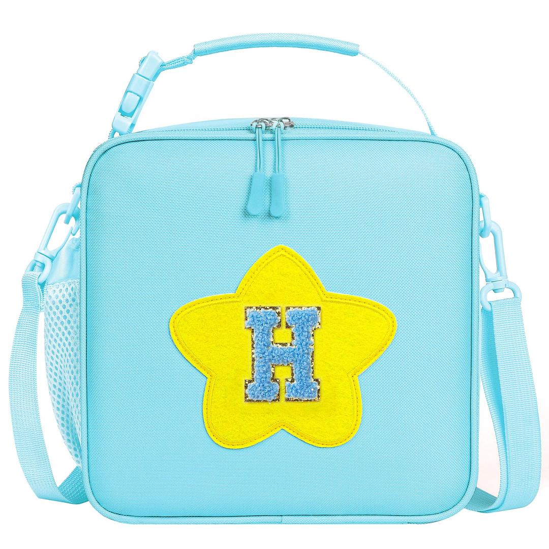 WOBAGMEN Insulated Lunch Bag for Work, School (Blue, A)