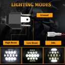 7 Inch Headlight Fit For Street Glide H4 Round Sealed Beam DOT SAE Approved Motorcycle LED Headlight