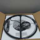 16'' Semi Flush Mount Ceiling Light 4-Light Industrial Light Fixtures Ceiling Mount Black Chandelier Light Fxiture for Kitchen Dining Room Entryway Bedroom Living Room (Dia.16"-Round)