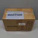 Orthopedic Dog Bed Medium Size Dog, Pet Beds with Waterproof Lining, Soft Short Plush Surface & Egg Crate Foam, Machine Washable Pet Mat with Removable Cover & Anti Slip Bottom (M(30"*20"*3"), Light Grey)