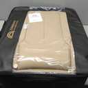 Coverado Car Seat Covers Full Set, Seat Covers for Cars, Beige Car Seat Covers Front Seats and Back Car Seat Protector Waterproof, Leather Car Seat Cushion Universal Fit for Most Cars