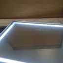 ROLOVE Vanity Mirror with Lights 22"x18", Lighted Makeup Mirror with 10X Magnification, Smart Touch 3 Colors Dimmable, 360 Rotation, Women Gift, Dresser Mount, Bathroom (White)