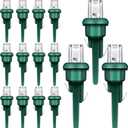 Mudder 80 Pieces Christmas LED Replacement Bulbs Outdoor String Light Replacement Bulbs for Christmas Tree Light Supplies(Simple Style,Warm White) (80 Count (Pack of 1))