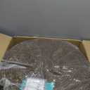 Jute Pouf Ottoman | Footrest Pouf | Hand Braided - Round Boho Pouffe - for Living Room, Bedroom, Nursery (20"x20"x10") Brown