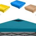 10x10 Pop Up Canopy Replacement Top Cover with Air Vent for Straight Leg Canopy Tent, Waterproof for Outdoor Garden Patio Camping Sun Shade (Ocean Blue)