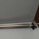 Brushed Nickel Double Curtain Rods 72 to 144 Inches (6-12 Feet),1-Inches Front and 5/8 Inches Back Adjustable End Cap Double Window Drapery Rod for Drapes and Curtains