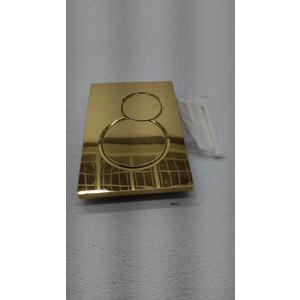 Dual-Flush Actuator Plate Compatible with Geberit 115.770.46.6, Brushed Gold