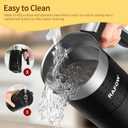 4 in 1 Electric Milk Frother: 10oz/350 mL Large Capacity Electric Milk Steamer for Hot and Cold Milk Froth - Automatic Milk Frother & Warmer for Latte, Cappuccinos, Macchiato, Hot Chocolate