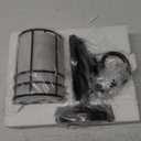 MICSIU Oil Rubbed Bronze Porch Lights Outdoor Wall, Waterproof Farmhouse Exterior Light Fixtures with E26 Sockets & Glass Shades, 9.8 Inch Small Outside Lighting for House, Home, Entryway,Garage