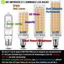 E11 Led Bulbs,JDE11 120V 75W Candelabra Bulbs Equiva Dimmable 2700k