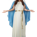 Women‘s Mary Costume Dress Robe Halloween Masquerade Cosplay Outfit Size XL