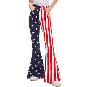 Bell Bottom Jeans for Women High Waist Stretch Denim Slimming Flared Classic Juniors Bootcut Disco Pants (10)