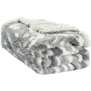 Elegant Comfort Luxury Valentines Day Sherpa Throw Blanket Ultra-Soft Cozy Velvet Aesthetic Fleece Throw - Micromink Sherpa for Her, Girlfriend, Sherpa Reversible Blanket- Alaska Gray