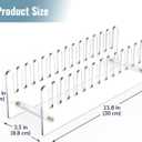 3 x NiHome 2PCS Acrylic Display Stands for Greeting Cards, DIY Crafts, Ziploc Bag Drying, Durable & Stylish Multi-Purpose Racks for Retail or Home Use, Easy to Assemble & Space-Saving Design (Clear)