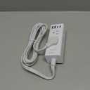 One Beat 10Ft Extension Cord with Multiple Outlets,Flat Plug Power Strip Surge Protector with 10 Ft Long Cord,6 Outlet 4 USB Ports (2USB C),Multi Outlet Wall Plug for Travel,College,Dorm Essentials (White)