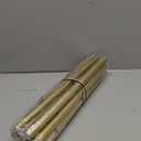 Gold Double Curtain Rod, 36 to 72 Inch Dual Curtain Rods with Aluminium Modern End Cap Finials, 1 Inch Adjustable Heavy Duty Window Treatment Rods, Telescopic Metal Double Drapery Pole Set