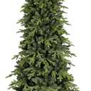 4ft Unlit Artificial Full Christmas Tree with 919 PE PVC Tips, Premium Holiday Xmas Tree with Metal Hinges & Foldable Base for Home Office Party, Green