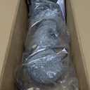 Benjara BM316692 28 in. Lila 3 Wire Wrapped Spheres Satin Nickel & Aluminium Table Lamp