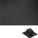 Elliptical Machine Non-Slip Mat, Apply to Under Desk Elliptical Peddler While Sitting, Perfect for Electric Seated Foot Pedal Exerciser, Enhanced Stability & Floor Protection (Black)