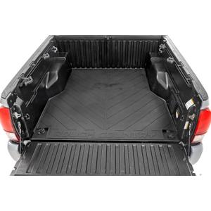Rough Country Rubber Bed Mat for Toyota Tacoma (2005-2023) - Fits 5' (60") Bed, Non-Slip, Tear-Resistant Truck Bed Protection