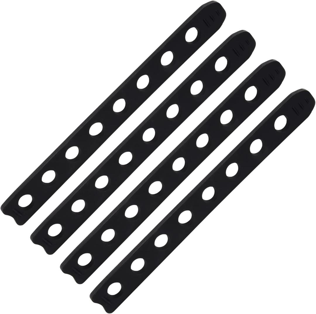 Impresa Bike Rack Rubber Straps for Cradle - Black Pack of 4 Compatible with Thule 534 & Replacement Rubber Strap for Bike Rack - Stretch Design & Versatile Carrier Bands