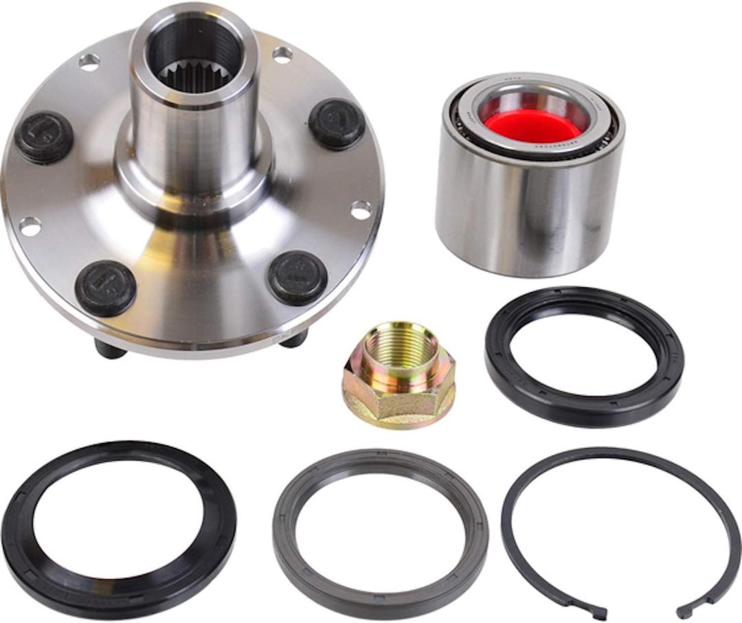 SKF Rear Wheel Hub Bearing Seal Press Spindle Knuckle Snap-Ring Rebuild Kit AWD BR930577K Aftermarket Part Compatible with Subaru 1992-2008