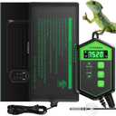 VIVOSUN Reptile Heating Pad 8x18 Inch with Thermostat Combo Under Tank Terrarium Heating Mat for Turtles, Lizards, Frogs, and Other Reptiles