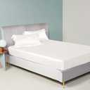 LINENWALAS Fitted Sheet Only Viscose Derived from Bamboo, Bottom Sheet for Twin Size Bed  16 Deep Pocket, All Around Snug Fit  Cooling, Breathable, Soft, Hypoallergenic (Ivory, Twin)