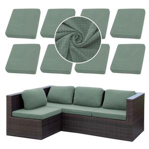 SUKAIKEQA Outdoor Cushion Covers Set,8PCS Patio Furniture Couch Seat Slipcovers, Replacement for Sofa Sectional Chair(Cover，Only)