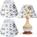 Glooglitter 2 Pcs Christmas Lamp Shades Set 5" Top x 10" Bottom x 6.5" High (Spider) Holly Berries Christmas Lamp Shade for Xmas Holiday Table Decor Supply