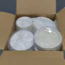60 Pack 12 oz White Paper Ice Cream Cups with Lids, To Go Soup Containers Dessert Bowl, Microwave and Freezer Safe Food Storage Bowls for Parties, Christmas, Takeout, Picnics
