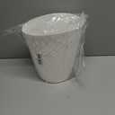 UUJOLY Plastic Small Trash Can Wastebasket, Garbage Container Basket for Bathrooms, Laundry Room, Kitchens, Offices, Kids Rooms, Dorms, (White, 1.8 Gallon)