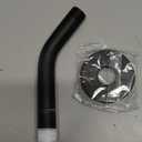 Shower Arm with Flange, 6 Inch Wall Mount Shower-Pip-Arm for Fixed Shower Head & Handheld Showerhead, Stainless Steel(COLOR:Black)