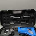 1300W Electric Hydraulic Hole Puncher with 5 Dies (1/4", 3/8", 1/2", 11/16", 4/5") - Angle Steel Punching Machine for Steel, Iron, Aluminum, Copper Plates Mustrod