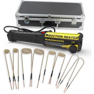 Magnetic Induction Heater Bolt Removal - 1200W 110V Heat Induction Tool with 8 - Coil and Box Case for Rusty Screw Removal