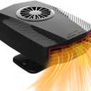 12 Volt Car Heater That Plugs Into Cigarette Lighter, Windshield Defroster & Defogger, 360 Rotary, 150W portable heater for car,SUV