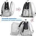 Lollimeow Expandable Cat Backpack Carrier for Large Cats & Small Dogs - Airline Approved Pet Bubble Backpack with Dual-Side Expansion, Perfect for Travel, Hiking & Outdoor Adventures, Up to 16lbs