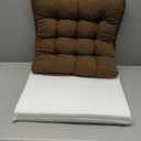TANYOO Recliner Cushion Patent Dual Layer Fillings Chair Cushion for Elderly 20x20x5 Inches Extra Large Pad for Armchairs Booster Seat Cushions Pain Pressure Relief Brown