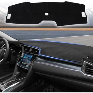 YYCKE Dash Cover Mat Custom Fit for 2023-2025 2026 Honda CRV CR-V (EX, EX-L, Sport, Sport Touring) (Without HUD) Accessories Dashboard Pad Carpet Protector
