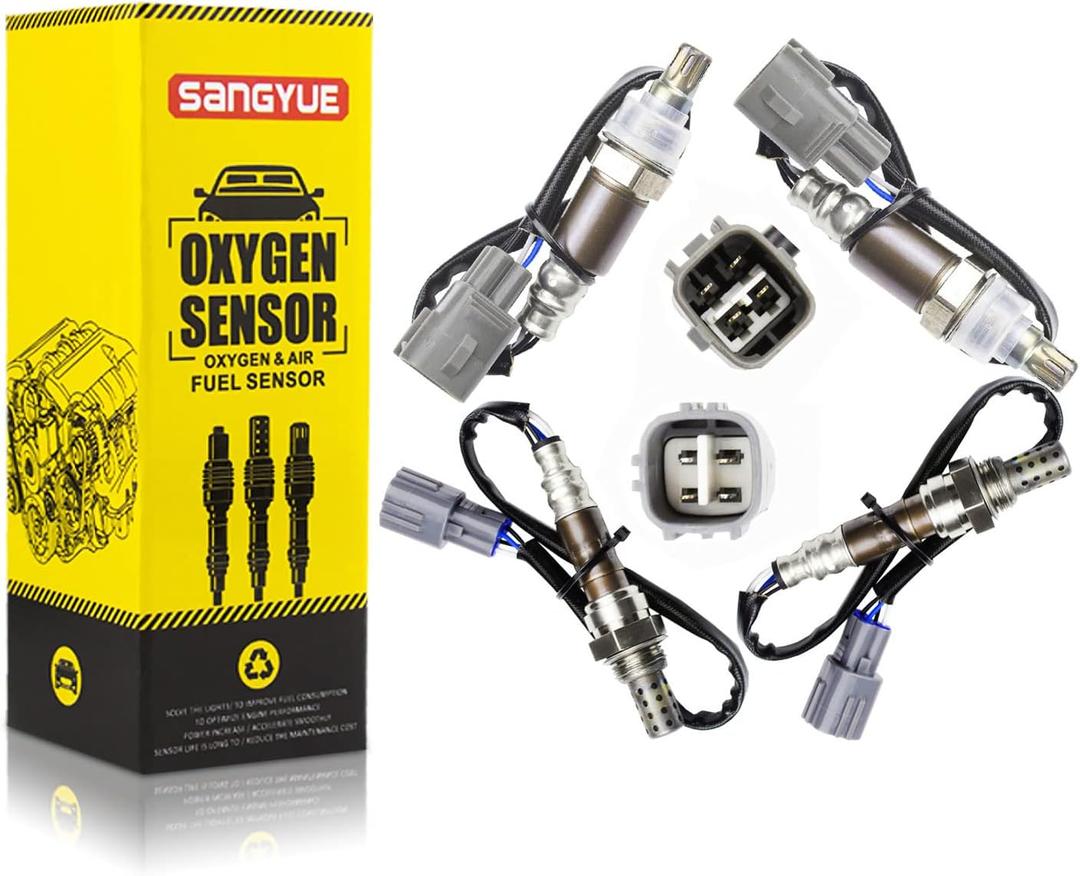 Air Fuel Ratio O2 Oxygen Sensor 1 & 2 for Toyota Tacoma 2005 2006 2007 2008 V6 4.0L Upstream + Downstream 4pcs