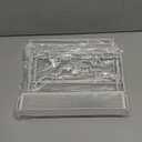 4 Tier Adjustable Spice Rack Organizer for Cabinet - White (2 PCS S&L) Expandable Spice Shelf with Protection Railing for Inside Cabinets, Countertop, Pantry Storage & Seasoning Organization