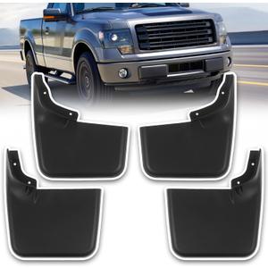 Mud Flaps Without Fender Flares Mud Guards Compatible with Ford F150 2004-2014 Pickup Splash Guards for Trucks Front & Rear Side 4pcs
