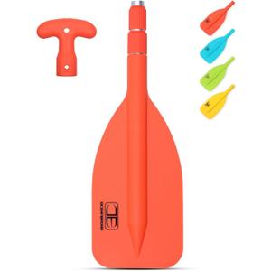 OCEANBROAD Telescoping Emergency Paddle 21''-42''Assembling Required/26''-54'' Aluminium Shaft for Kayaking Boating Canoeing River Tubing (Orange) OCEANBROAD Telescoping Emergency Paddle 21''-42''Assembling Required/26''-54'' Aluminium Shaft for Kayaking Boating Canoeing River Tubing (Orange)