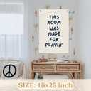 Playroom Wall Decor,This Room Was Made For Playin Banner,Nursery Decor,Kids Bedroom Hanging Banner for Toddler Room Palayroom 18x25 Inch