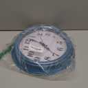 JENLYSTIME 12 Inch Retro Wall Clock Silent Non Ticking Battery Operated Movement Easy to Read Wall Clocks Decorate for Bedroom Living Room Kitchen Office(Blue)