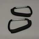 Stroller Hooks, 6.3" Large Stroller Clip, 2 Pack Stroller Hooks for Hanging Bags and Shopping, Stroller Accessories for Mommy, Large Carabiner